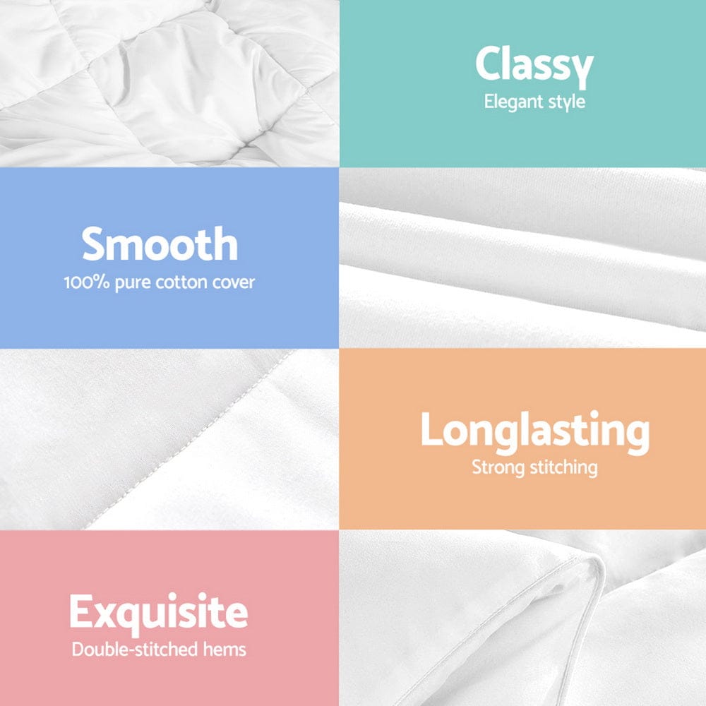 Giselle Home & Garden > Bedding > Quilts & Duvets Giselle Bedding 800GSM Goose Down Feather Quilt Winter Blanket Duvet Comforter Single