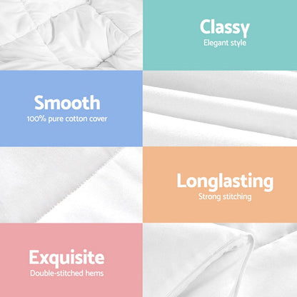 Giselle Home & Garden > Bedding > Quilts & Duvets Giselle Bedding 800GSM Goose Down Feather Quilt Winter Blanket Duvet Comforter Single
