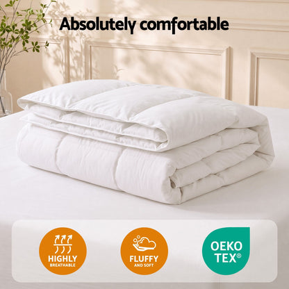 Giselle Home & Garden > Bedding > Quilts & Duvets Giselle Bedding King Quilt, 200GSM Summer Duck Down Feather Doona Insert