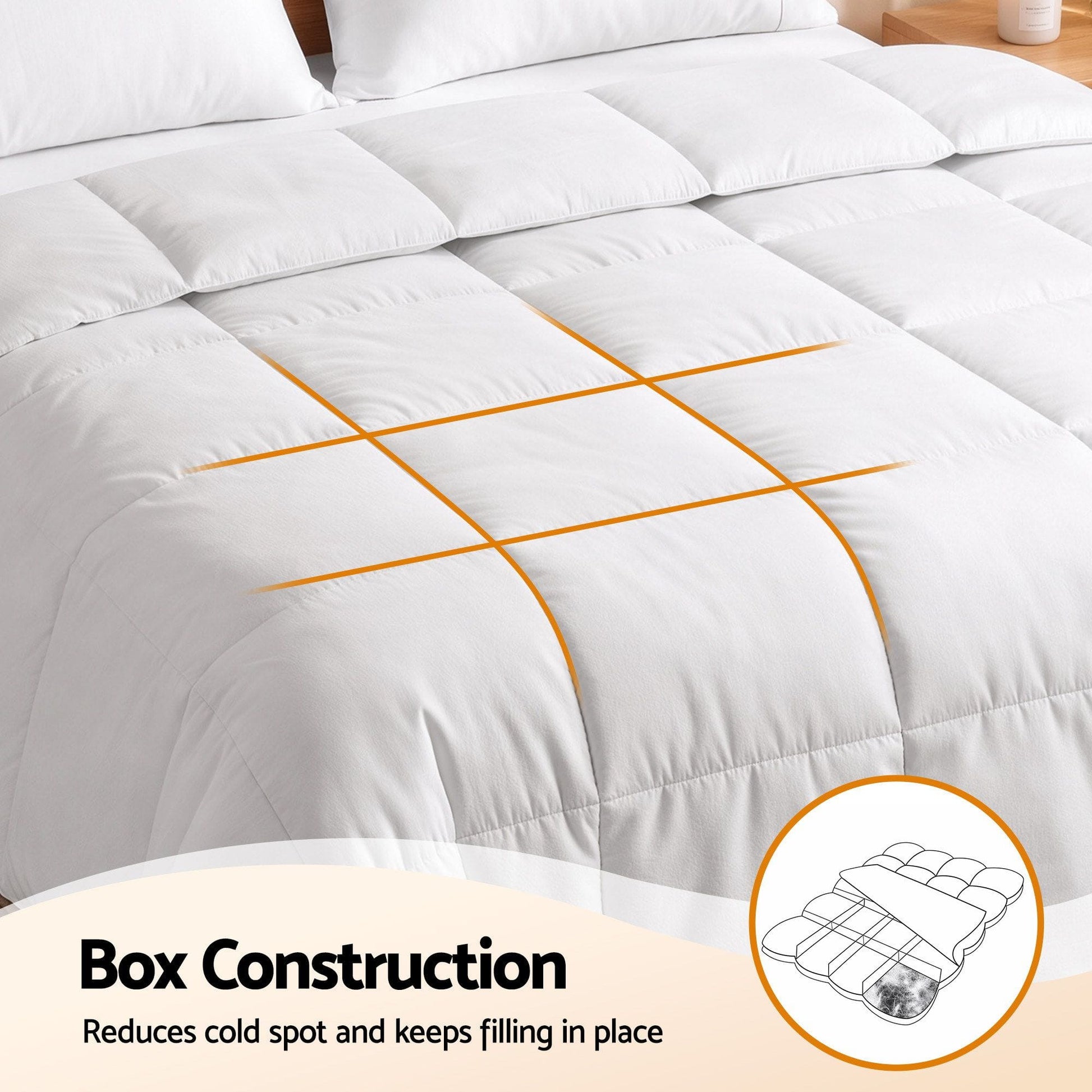 Giselle Home & Garden > Bedding > Quilts & Duvets Giselle Bedding King Quilt, 200GSM Summer Duck Down Feather Doona Insert
