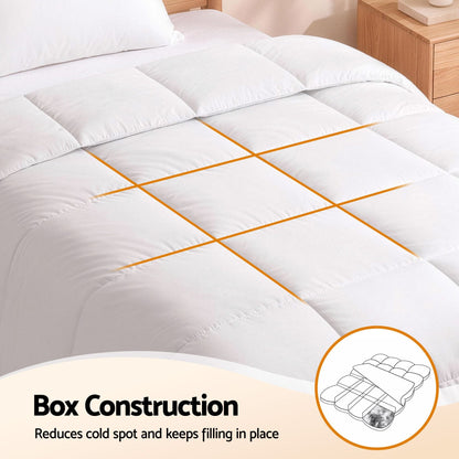 Giselle Home & Garden > Bedding > Quilts & Duvets Giselle Bedding Single Quilt, 200GSM Summer Duck Down Feather Doona Insert