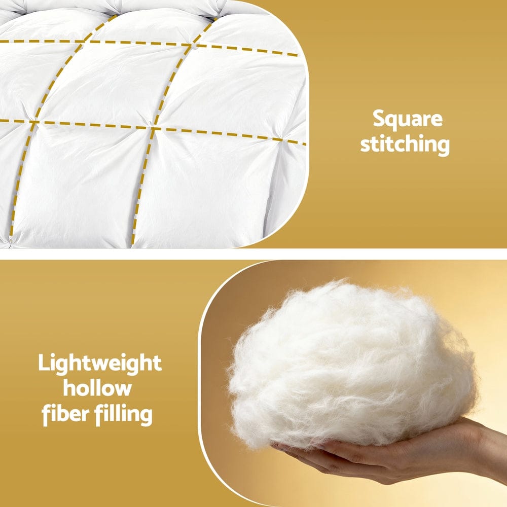 Giselle Home & Garden > Bedding > Quilts & Duvets Giselle Bedding Super King Size 400GSM Microfiber Quilt All Season Duvet Quilts Comforter Winter Summer