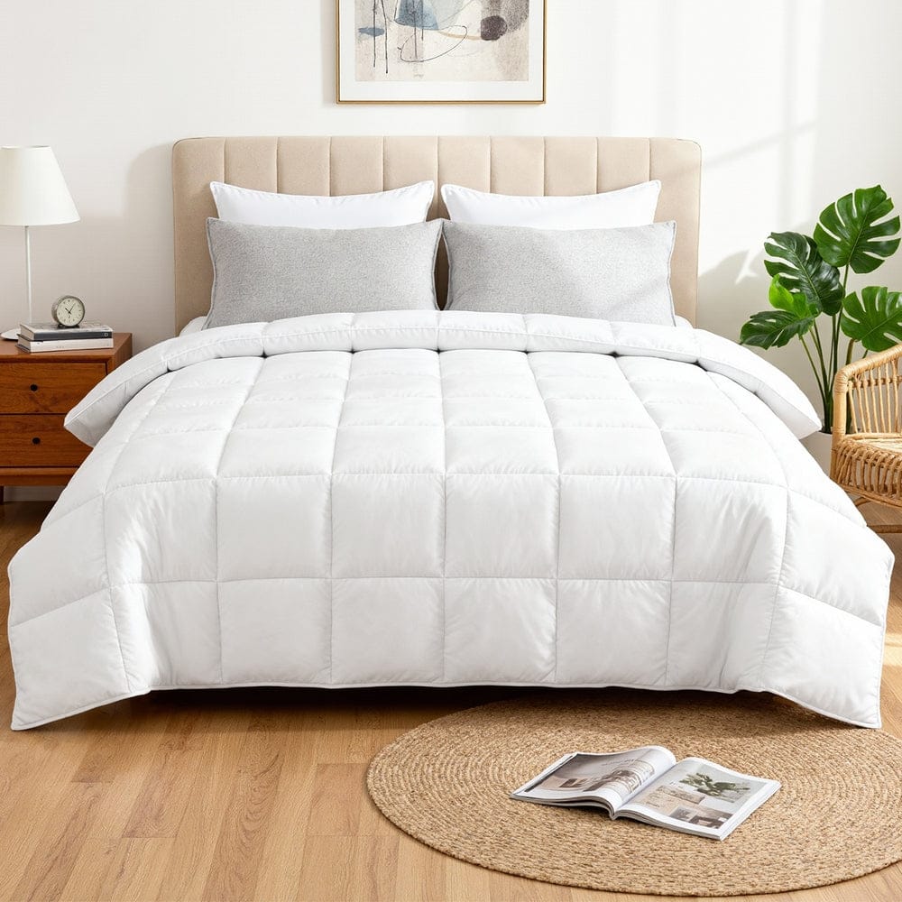 Giselle Home & Garden > Bedding > Quilts & Duvets Giselle Bedding Super King Size 400GSM Microfiber Quilt All Season Duvet Quilts Comforter Winter Summer