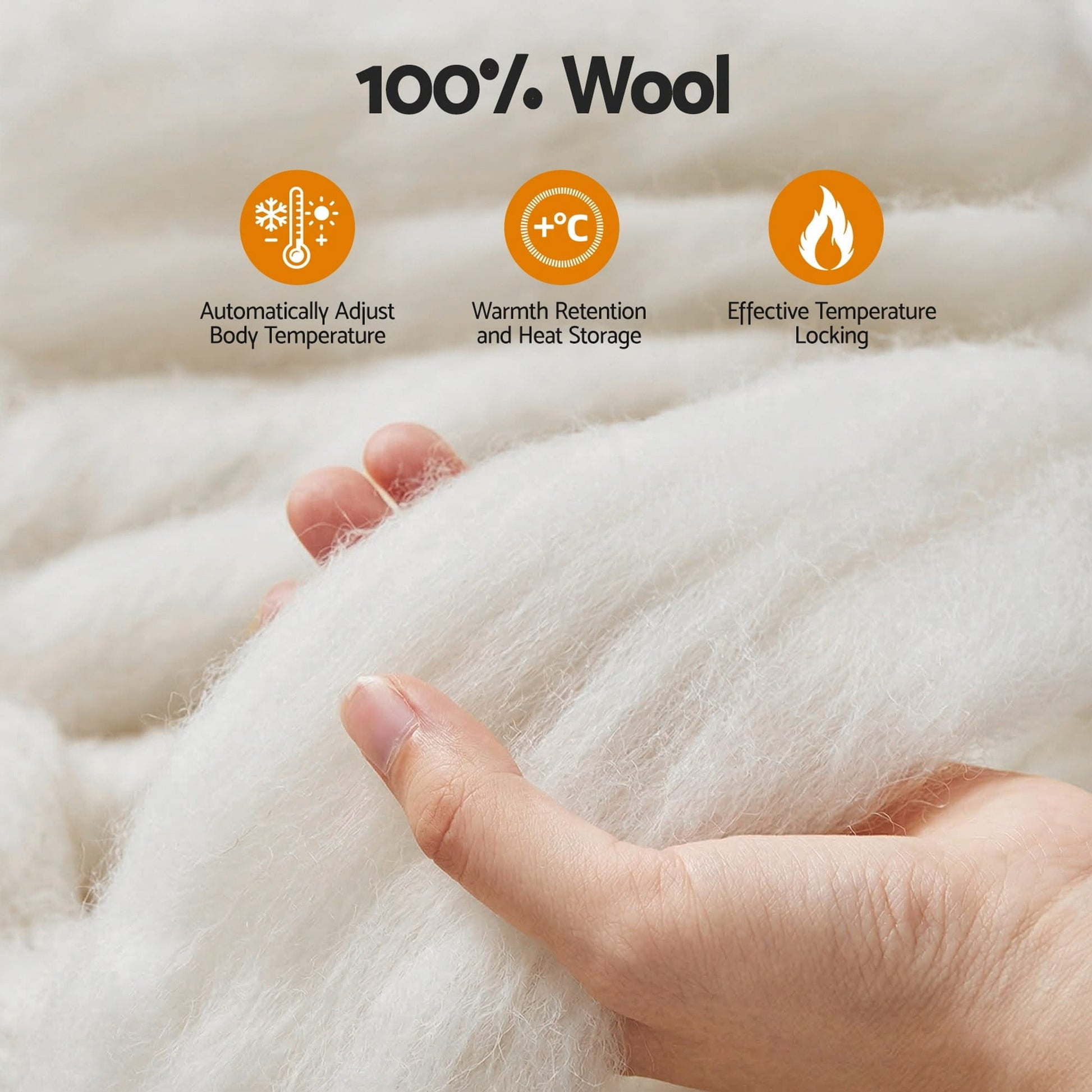 Giselle Home & Garden > Bedding > Quilts & Duvets Giselle Bedding Wool Quilt 500GSM Thick Queen Winter Doona Baffle Box Construction 100% Wool Filling