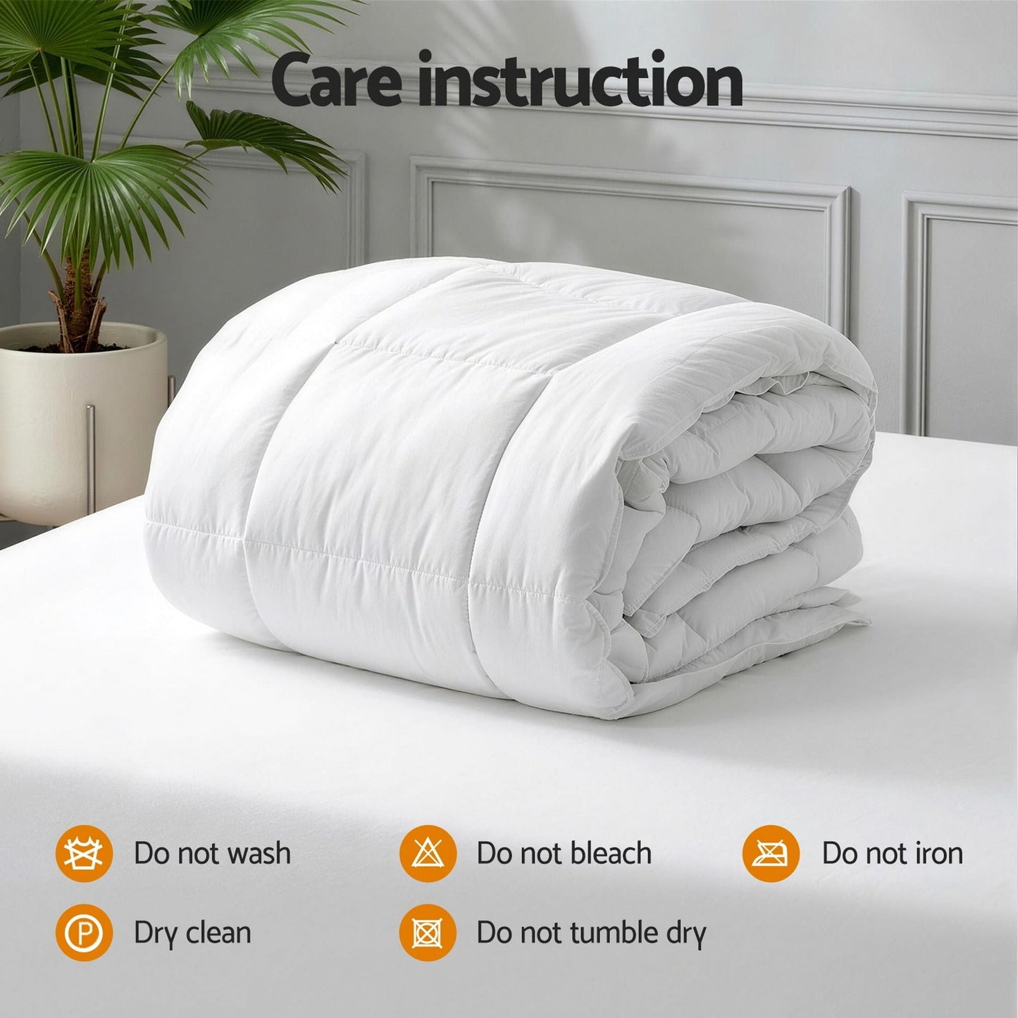Giselle Home & Garden > Bedding > Quilts & Duvets Giselle Bedding Wool Quilt 500GSM Thick Queen Winter Doona Baffle Box Construction 100% Wool Filling