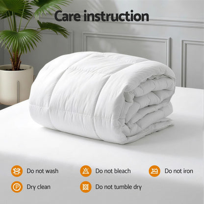Giselle Home & Garden > Bedding > Quilts & Duvets Giselle Bedding Wool Quilt 500GSM Thick Queen Winter Doona Baffle Box Construction 100% Wool Filling