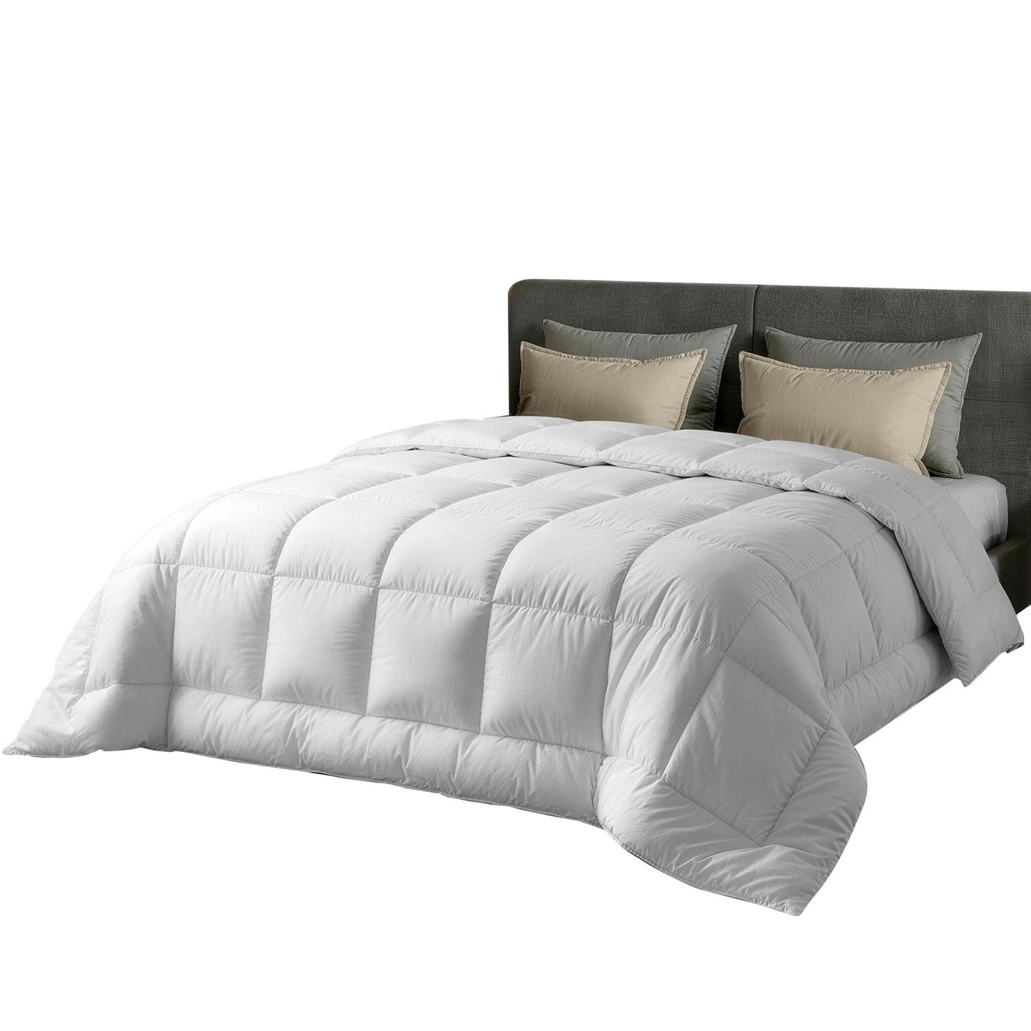 Giselle Home & Garden > Bedding > Quilts & Duvets Giselle Bedding Wool Quilt 500GSM Thick Queen Winter Doona Baffle Box Construction 100% Wool Filling