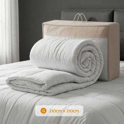 Giselle Home & Garden > Bedding > Quilts & Duvets Giselle Bedding Wool Quilt 500GSM Thick Queen Winter Doona Baffle Box Construction 100% Wool Filling