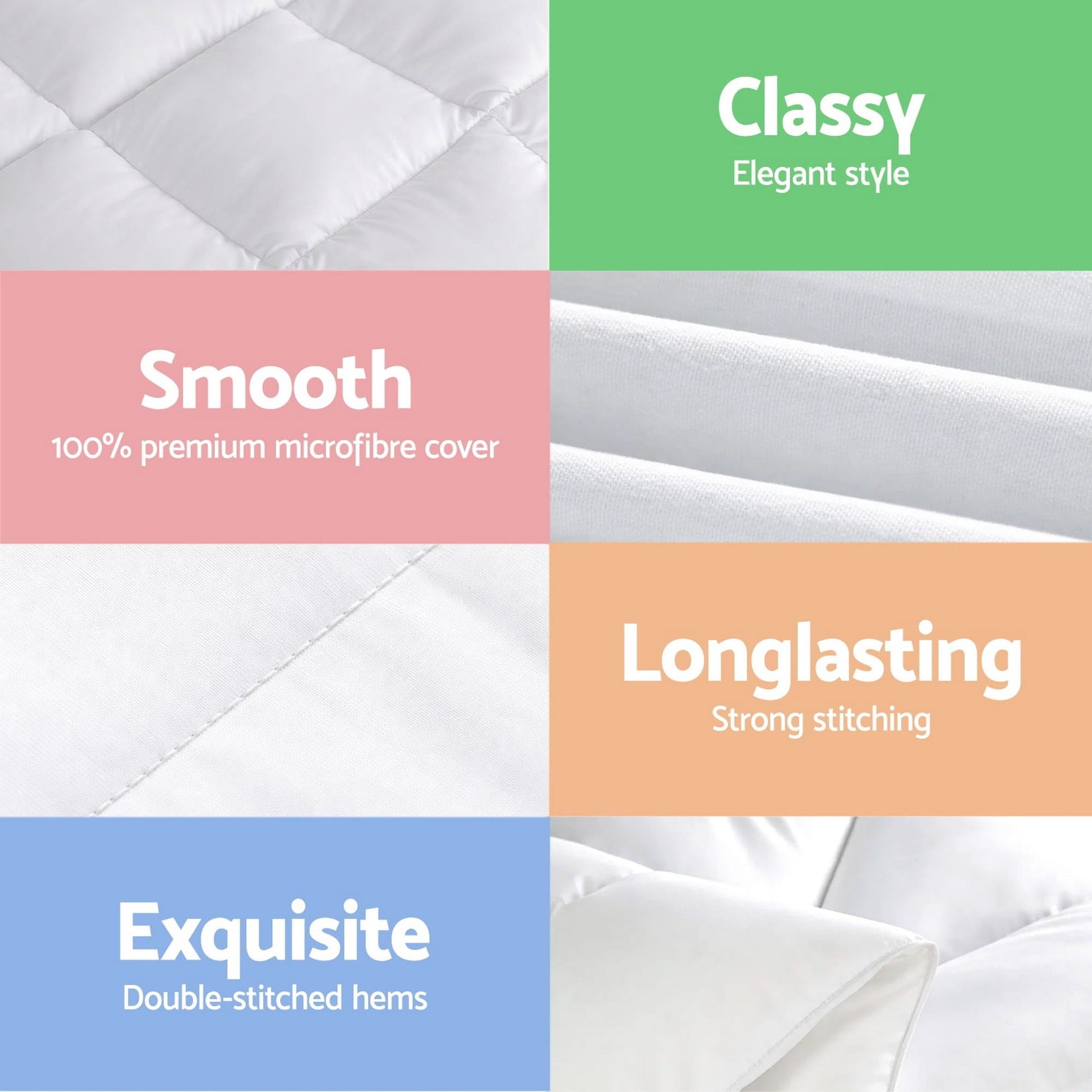 Giselle Home & Garden > Bedding > Quilts & Duvets Giselle Bedding Wool Quilt 500GSM Thick Queen Winter Doona Baffle Box Construction 100% Wool Filling