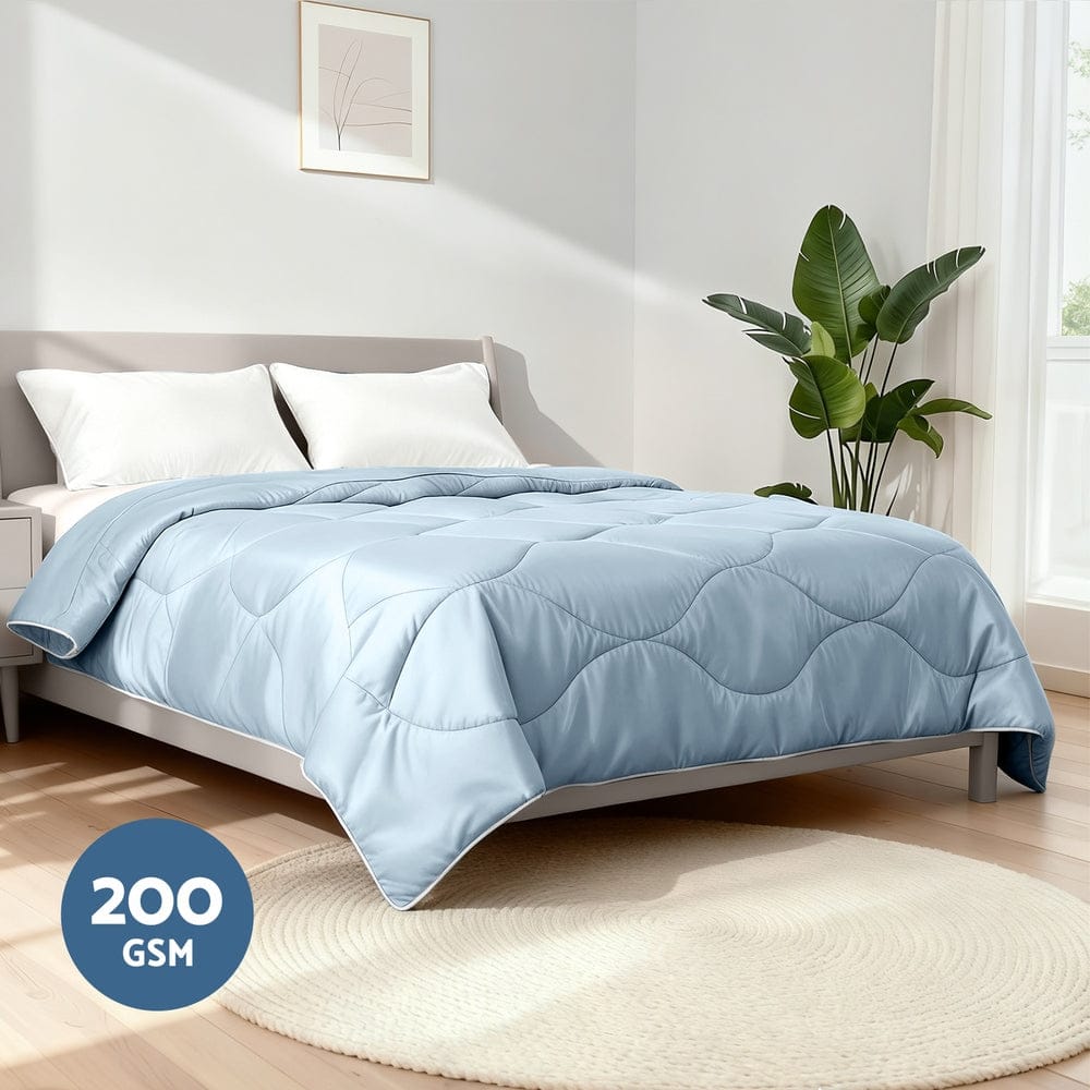 Giselle Home & Garden > Bedding > Quilts & Duvets Giselle Tencel Quilt 200GSM Summer Quilts Comforter Doona Light Weight Soft Throw Blanket Double