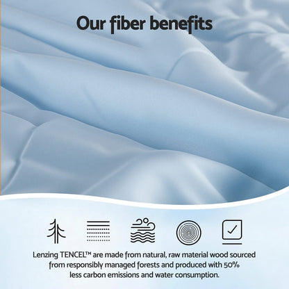Giselle Home & Garden > Bedding > Quilts & Duvets Giselle Tencel Quilt 200GSM Summer Quilts Comforter Doona Light Weight Soft Throw Blanket Double