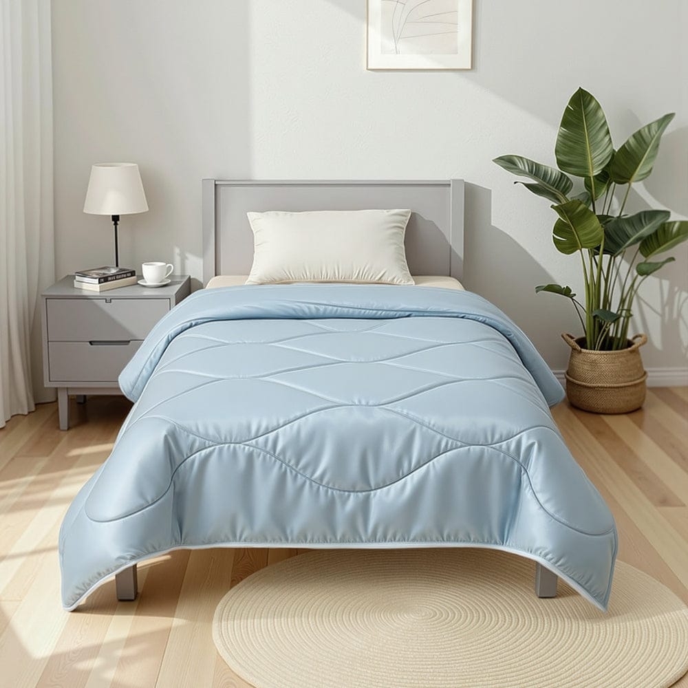 Giselle Home & Garden > Bedding > Quilts & Duvets Giselle Tencel Quilt 200GSM Summer Quilts Comforter Doona Light Weight Soft Throw Blanket Single