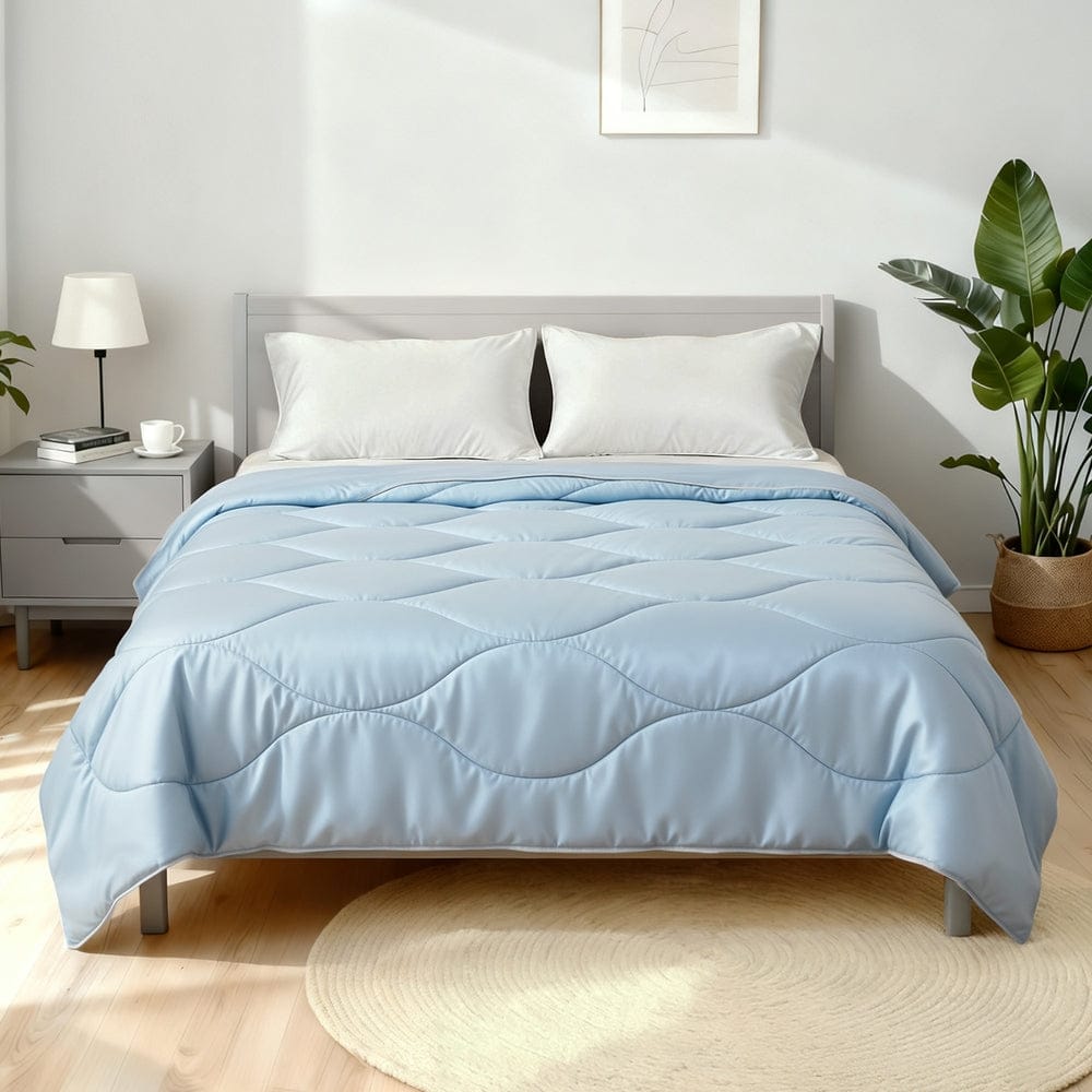 Giselle Home & Garden > Bedding > Quilts & Duvets Giselle Tencel Quilt 200GSM Summer Quilts Comforter Doona Light Weight Soft Throw Blanket Super King