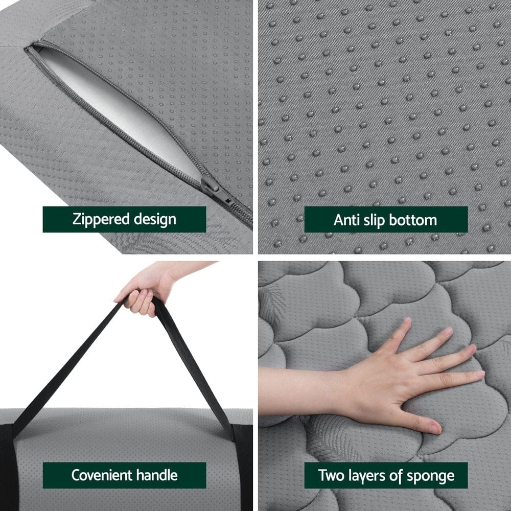 Giselle Outdoor Recreation > Camping > Inflatable Mattresses Giselle Bedding Single Foldable Mattress Camping Mat