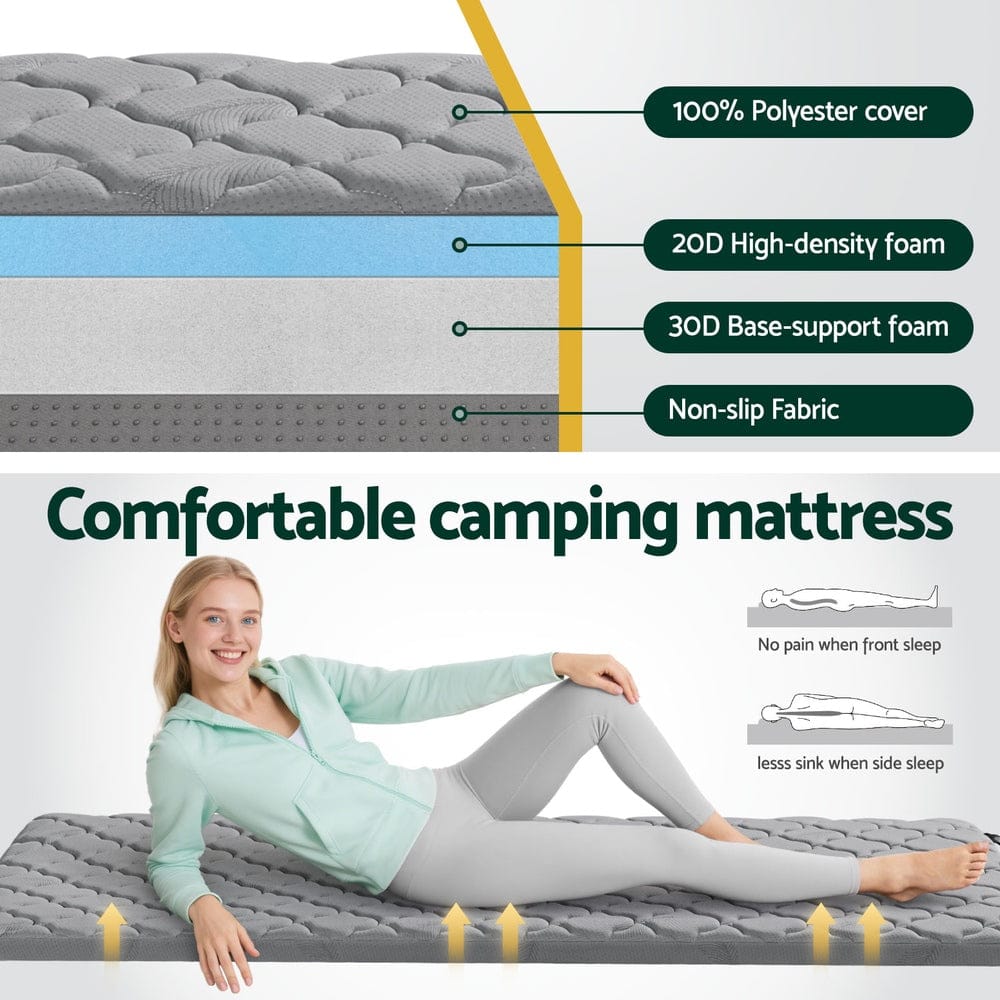 Giselle Outdoor Recreation > Camping > Inflatable Mattresses Giselle Bedding Single Foldable Mattress Camping Mat