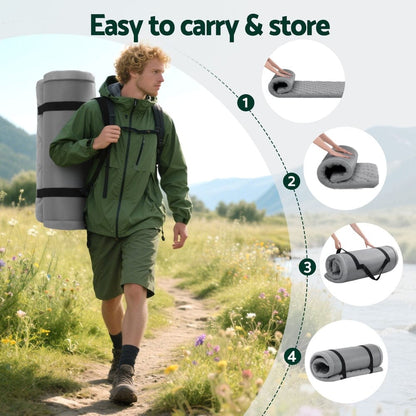 Giselle Outdoor Recreation > Camping > Inflatable Mattresses Giselle Bedding Single Foldable Mattress Camping Mat