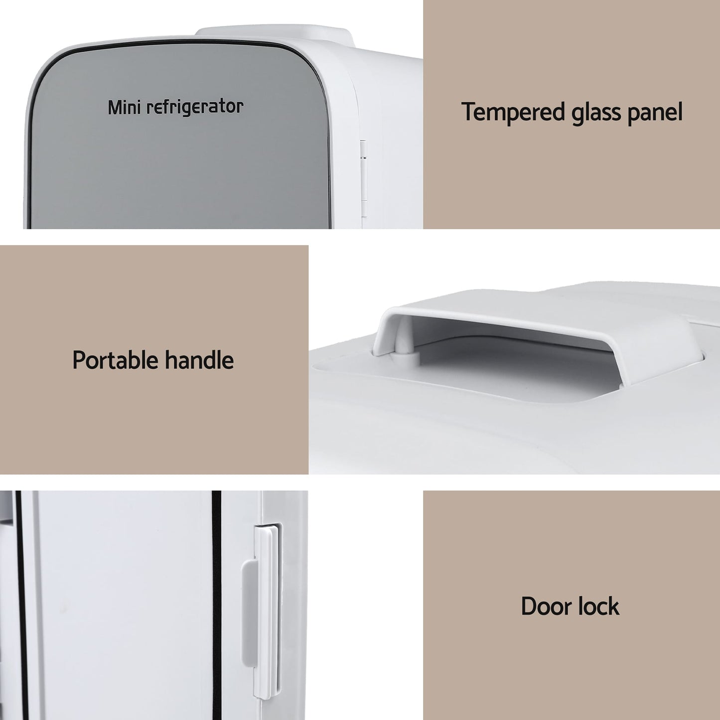 Glacio Appliances > Fridges & Freezers > Fridges Glacio Mini Fridge Portable White Electric Cooler Warmer 12V 220V