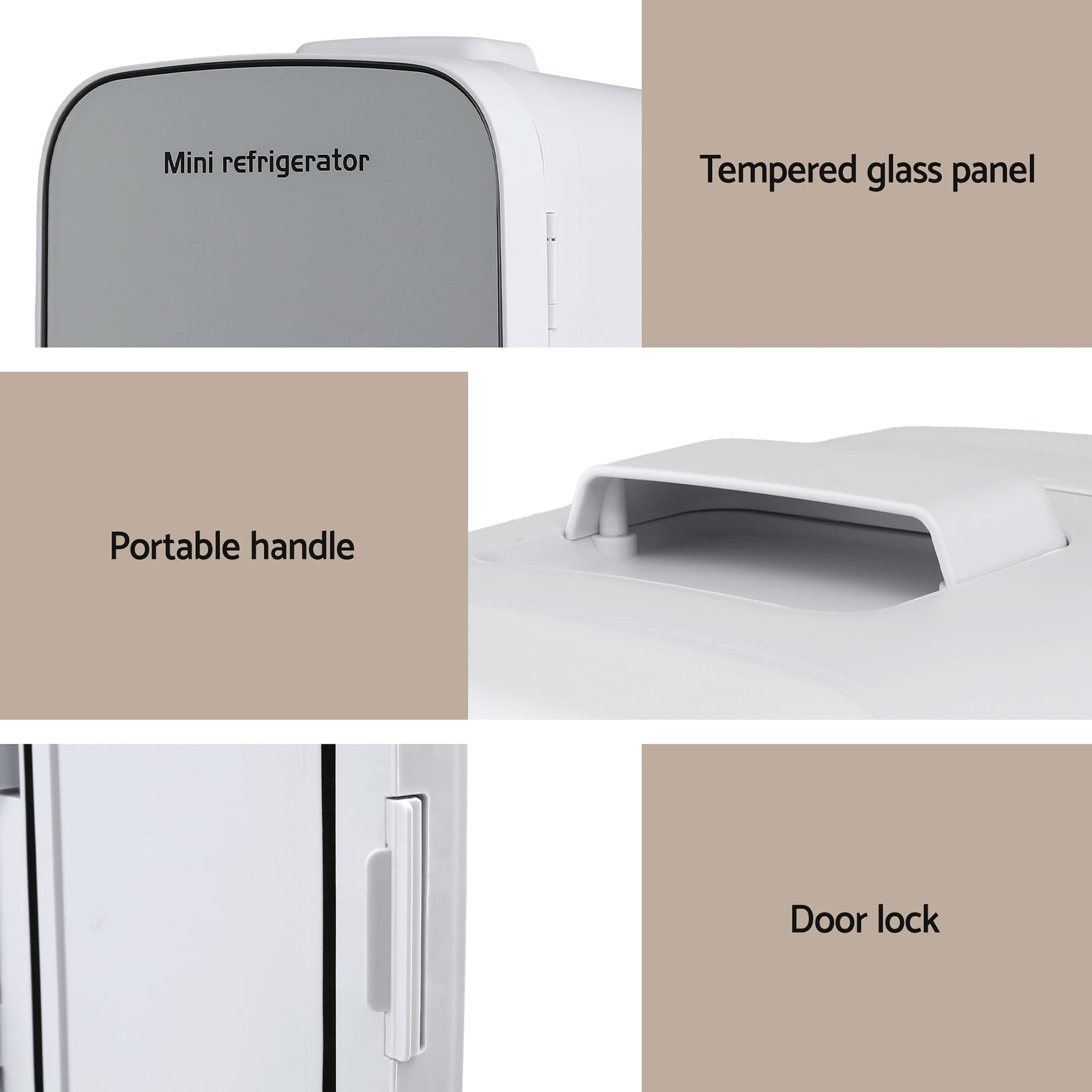 Glacio Appliances > Fridges & Freezers > Fridges Glacio Mini Fridge Portable White Electric Cooler Warmer 12V 220V