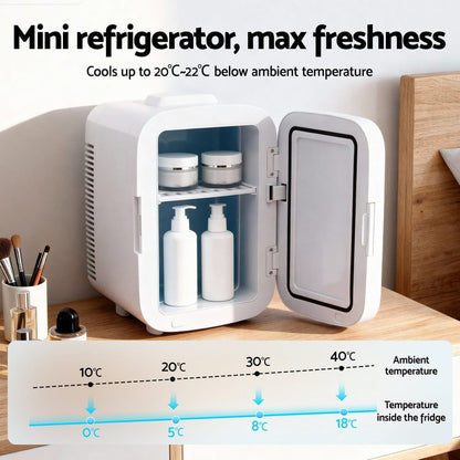 Glacio Appliances > Fridges & Freezers > Fridges Glacio Mini Fridge Portable White Electric Cooler Warmer 12V 220V
