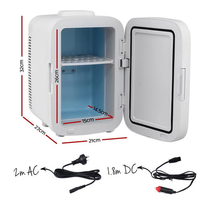 Glacio Appliances > Fridges & Freezers > Fridges Glacio Mini Fridge Portable White Electric Cooler Warmer 12V 220V