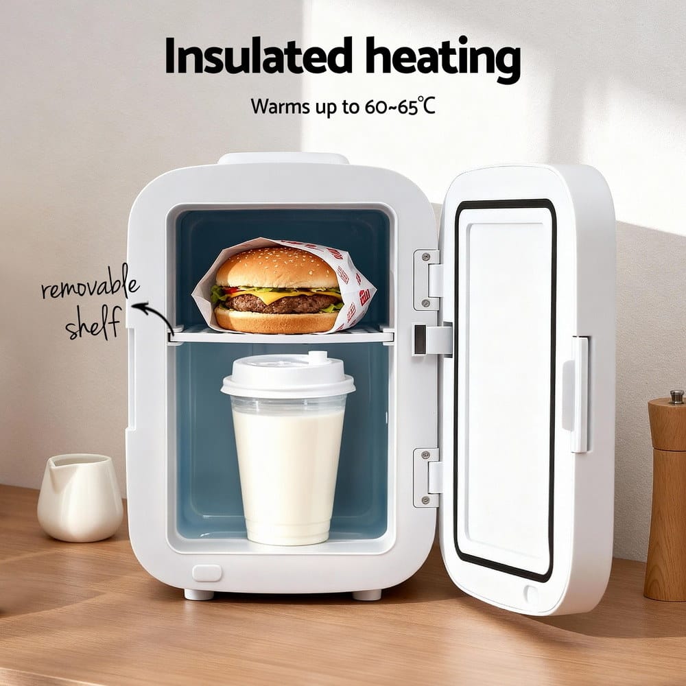 Glacio Appliances > Fridges & Freezers > Fridges Glacio Mini Fridge Portable White Electric Cooler Warmer 12V 220V