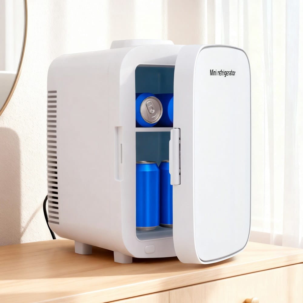 Glacio Appliances > Fridges & Freezers > Fridges Glacio Mini Fridge Portable White Electric Cooler Warmer 12V 220V