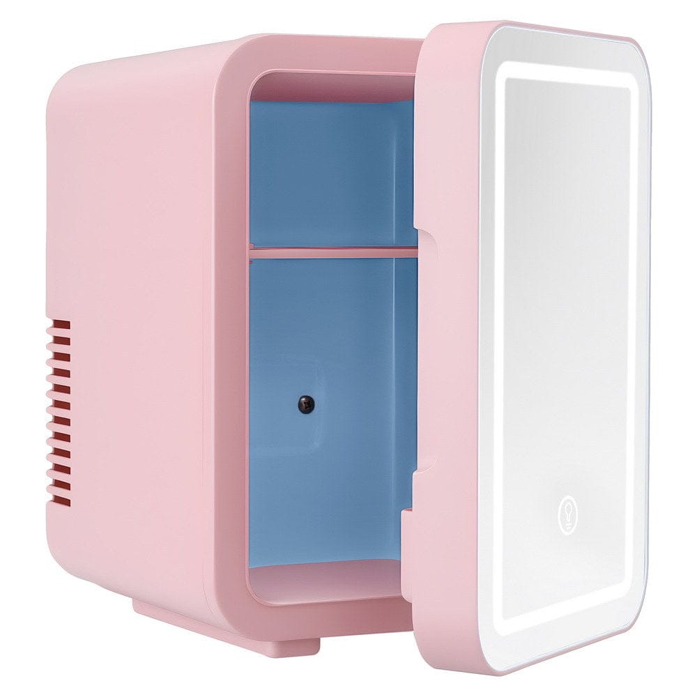 Glacio Appliances > Fridges & Freezers > Fridges Glacio Mini Fridge Skincare Beauty Cooler Warmer LED Mirror 12V 220V Pink 4L