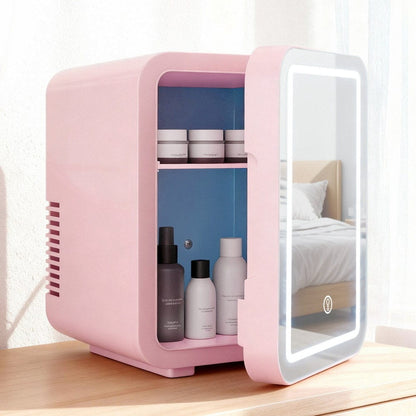 Glacio Appliances > Fridges & Freezers > Fridges Glacio Mini Fridge Skincare Beauty Cooler Warmer LED Mirror 12V 220V Pink 4L