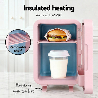 Glacio Appliances > Fridges & Freezers > Fridges Glacio Mini Fridge Skincare Beauty Cooler Warmer LED Mirror 12V 220V Pink 4L