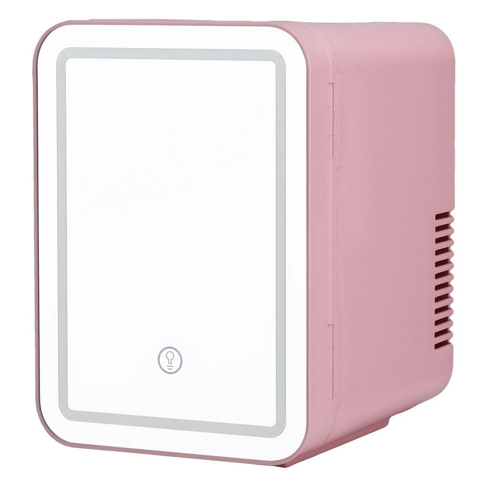 Glacio Appliances > Fridges & Freezers > Fridges Glacio Mini Fridge Skincare Beauty Cooler Warmer LED Mirror 12V 220V Pink 4L