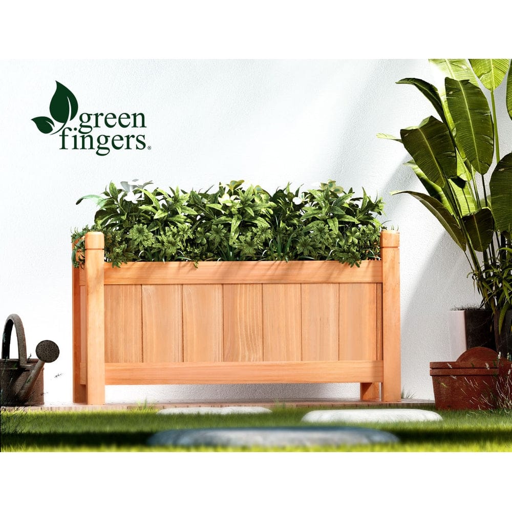Green Fingers Home & Garden > Garden Beds > Garden Beds & Planters Green Fingers Garden Bed 60x30x33cm Wooden Planter Box Raised Container Growing