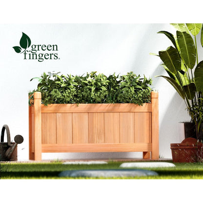 Green Fingers Home & Garden > Garden Beds > Garden Beds & Planters Green Fingers Garden Bed 60x30x33cm Wooden Planter Box Raised Container Growing
