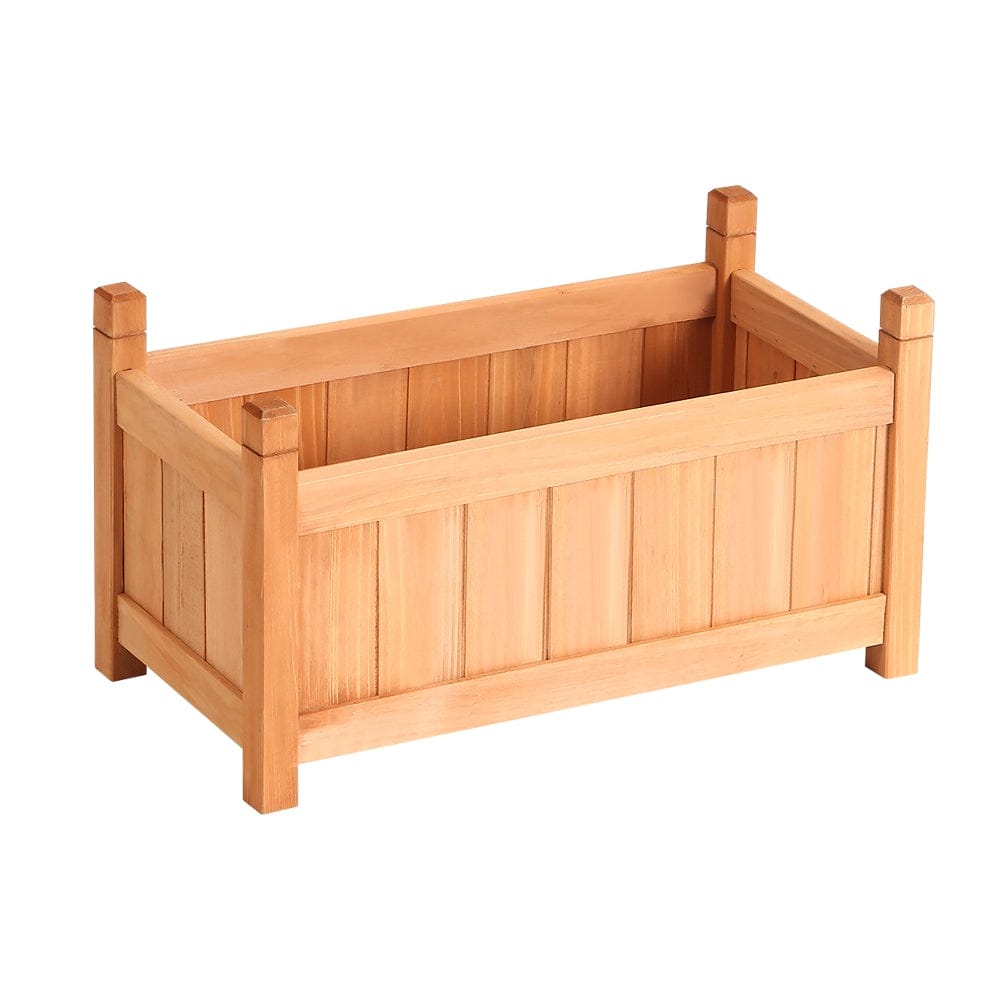 Green Fingers Home & Garden > Garden Beds > Garden Beds & Planters Green Fingers Garden Bed 60x30x33cm Wooden Planter Box Raised Container Growing