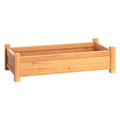 Green Fingers Home & Garden > Garden Beds > Garden Beds & Planters Green Fingers Garden Bed 65x33x16cm Wooden Planter Box Raised Container Growing