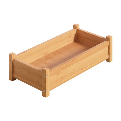 Green Fingers Home & Garden > Garden Beds > Garden Beds & Planters Green Fingers Garden Bed 65x33x16cm Wooden Planter Box Raised Container Growing