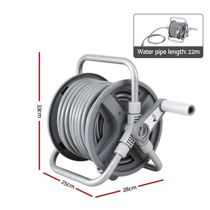 Green Fingers Home & Garden > Garden Tools > Garden Hoses Green Fingers 20m Retractable Garden Hose Reel Heavy Duty 1/2" Hose Auto Rewind