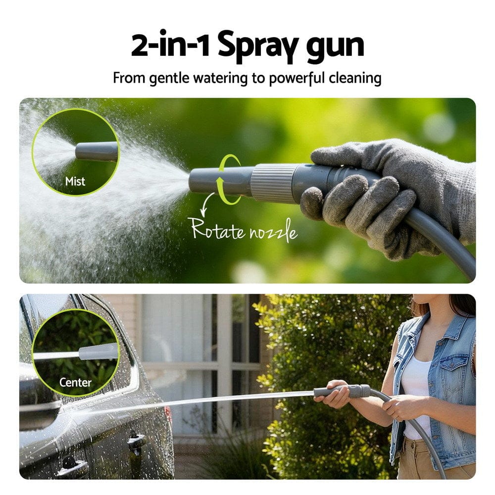 Green Fingers Home & Garden > Garden Tools > Garden Hoses Green Fingers 20m Retractable Garden Hose Reel Heavy Duty 1/2" Hose Auto Rewind