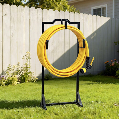 Green Fingers Home & Garden > Garden Tools > Garden Hoses Green Fingers Garden Hose Holder Metal Portable Freestanding Hose Stand 4 Spikes Black