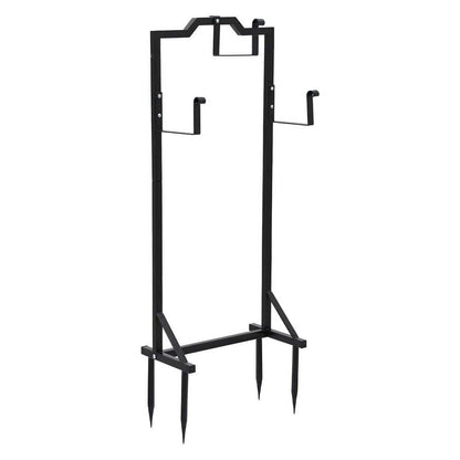 Green Fingers Home & Garden > Garden Tools > Garden Hoses Green Fingers Garden Hose Holder Metal Portable Freestanding Hose Stand 4 Spikes Black