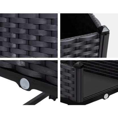 Green Fingers Home & Garden > Greenhouses > Greenhouses & Accessories Green Fingers Garden Bed 40x40x23cm PP Planter Box Raised Container Growing Herb