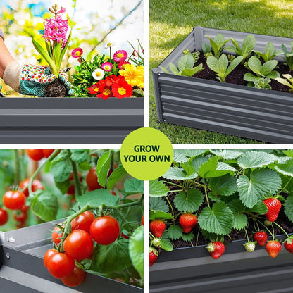 Green Fingers Home & Garden > Greenhouses > Greenhouses & Accessories Green Fingers Garden Bed 80X60X30cm Planter Box