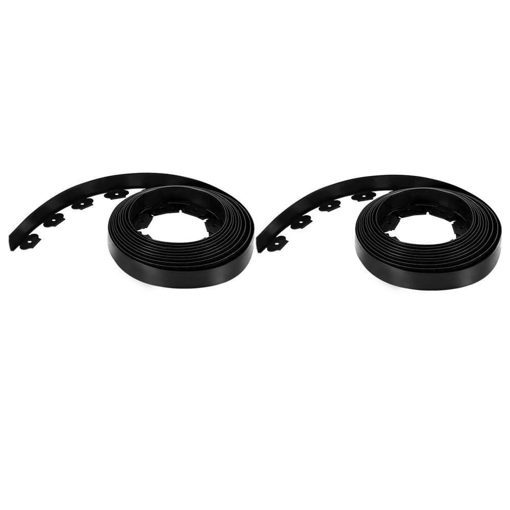 Green Fingers Home & Garden > Greenhouses > Greenhouses & Accessories Green Fingers Garden Edging 5CM x 10M Border Support Landscape Edge Black X2