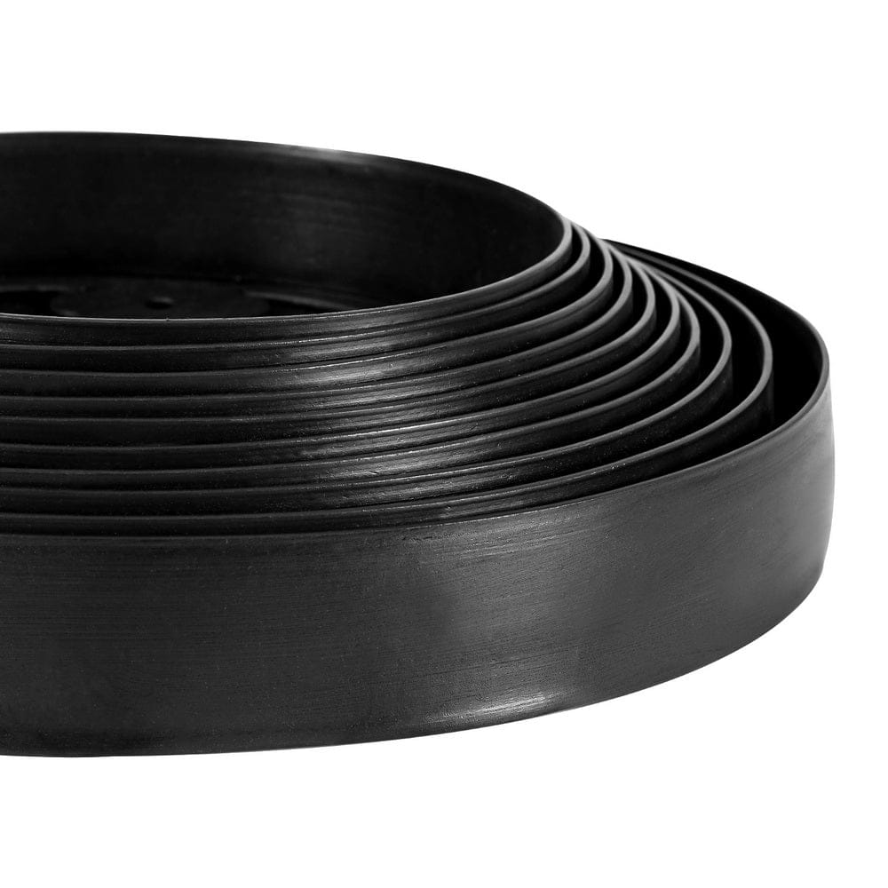 Green Fingers Home & Garden > Greenhouses > Greenhouses & Accessories Green Fingers Garden Edging 5CM x 10M Border Support Landscape Edge Black X2