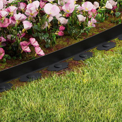 Green Fingers Home & Garden > Greenhouses > Greenhouses & Accessories Green Fingers Garden Edging 5CM x 10M Border Support Landscape Edge Black X2