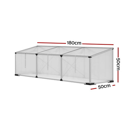 Green Fingers Home & Garden > Greenhouses > Greenhouses & Accessories Green Fingers Greenhouse 180x50x50CM Cold Frame Plant Grow Aluminium Polycarbonate Green House