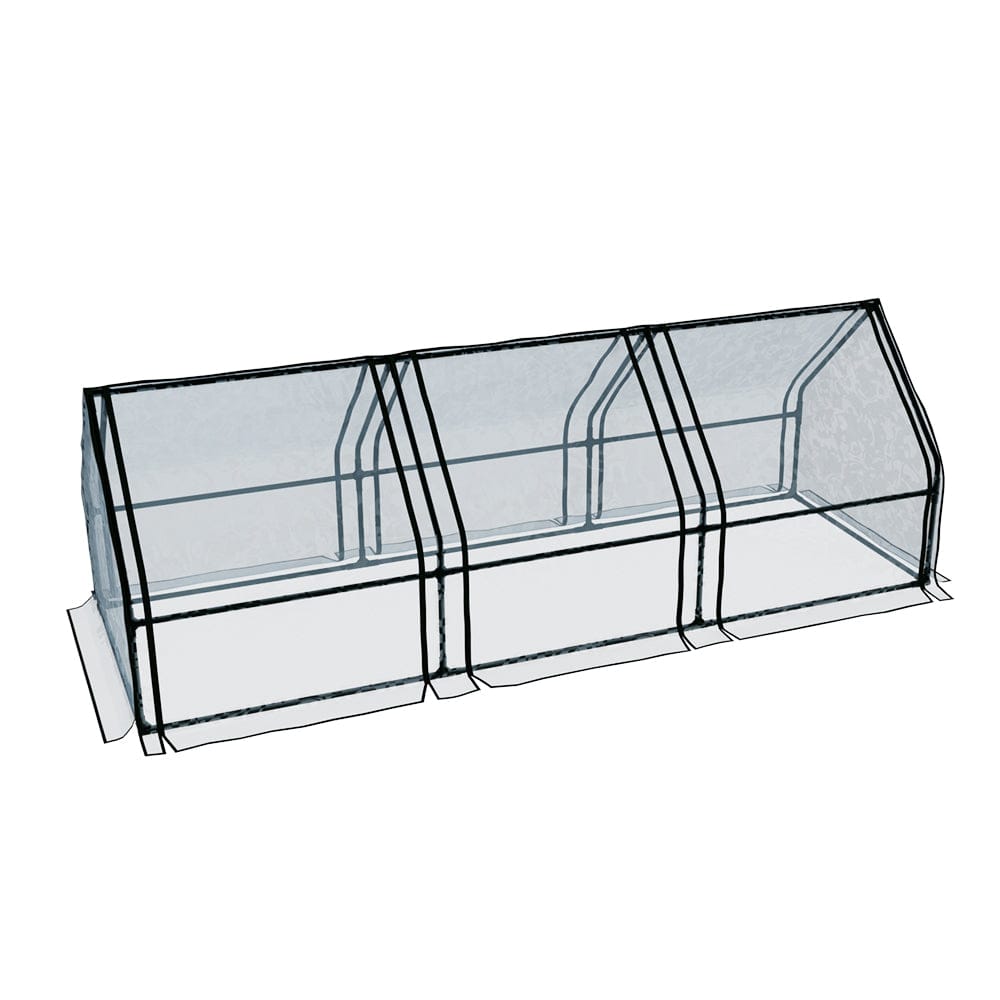 Green Fingers Home & Garden > Greenhouses > Greenhouses & Accessories Green Fingers Greenhouse 2.7x0.9x0.9M Mini Green House Raised Garden Bed Planter Box