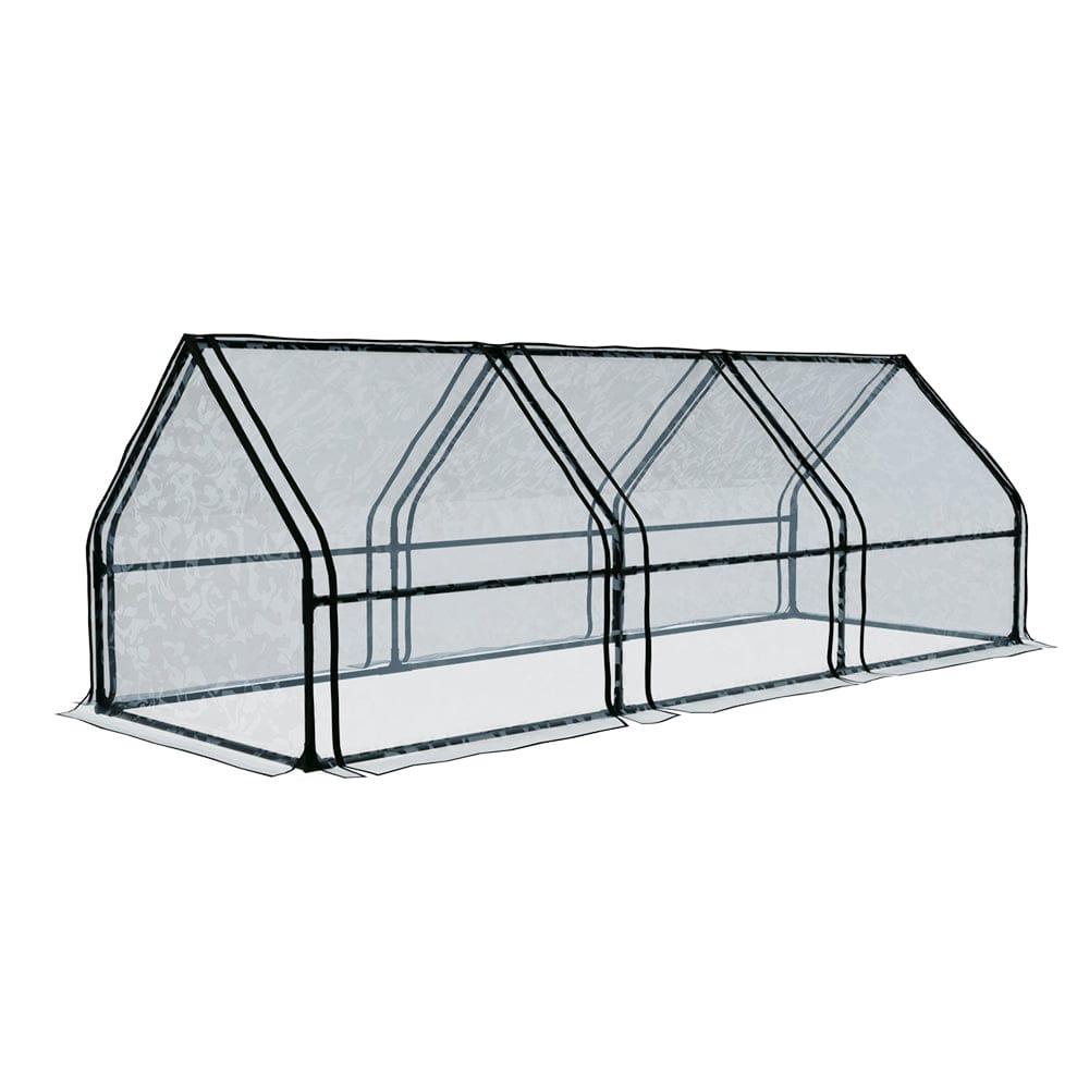 Green Fingers Home & Garden > Greenhouses > Greenhouses & Accessories Green Fingers Greenhouse 2.7x0.9x0.9M Mini Green House Raised Garden Bed Planter Box