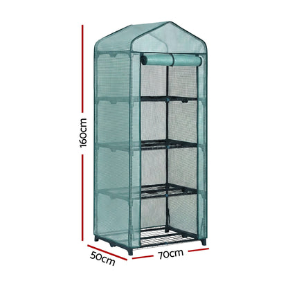 Green Fingers Home & Garden > Greenhouses > Greenhouses & Accessories Green Fingers Greenhouse 4 Tiers Mini Green House Garden Bed 1.6x0.7x0.5M