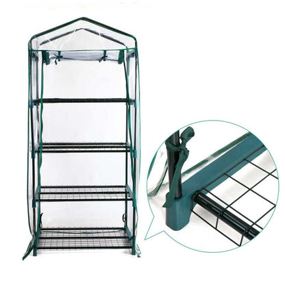 Green Fingers Home & Garden > Greenhouses > Greenhouses & Accessories Green Fingers Greenhouse 4 Tiers Mini Green House Garden Bed Planter Box 1.6x0.7x0.5M