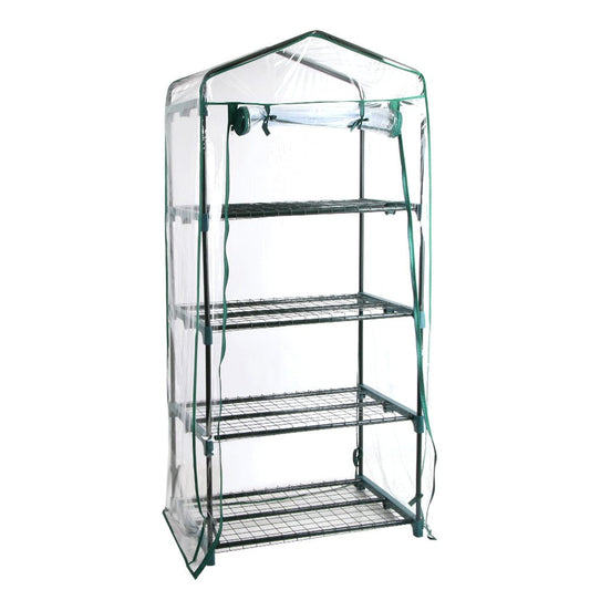 Green Fingers Home & Garden > Greenhouses > Greenhouses & Accessories Green Fingers Greenhouse 4 Tiers Mini Green House Garden Bed Planter Box 1.6x0.7x0.5M